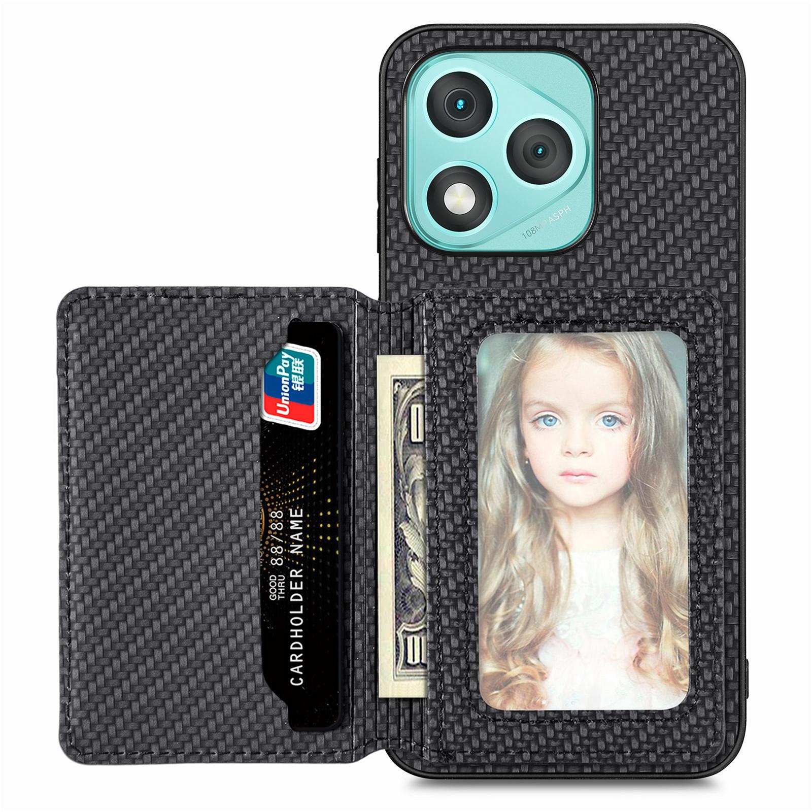 For Honor 400 Lite 5G Case RFID Blocking Carbon Fiber Leather Phone Back Cover with Card Holder Black
For Honor 400 Lite 5G Case RFID Blocking Carbon Fiber Leather Phone Back Cover with Card Holder Black