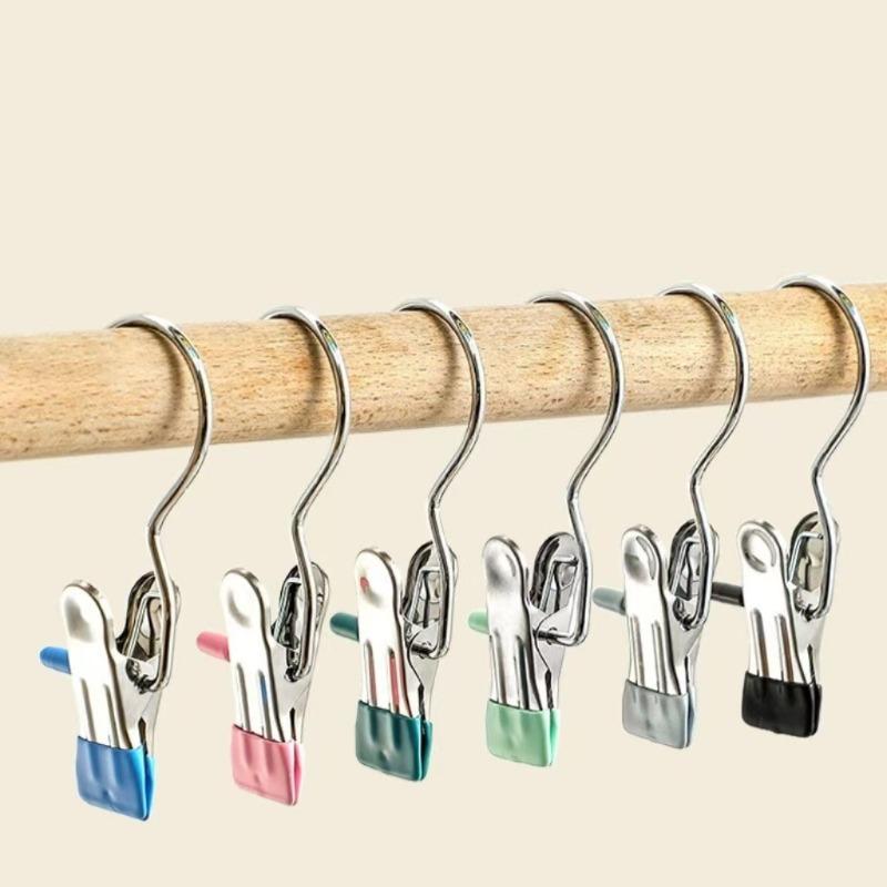 Multifunctional Clothes Pin Hanger Clothes Hook Buckle Metal Stainless Steel Hat Skirt Trouser Clip Clothing Wardrobe Storage 5pcs
Multifunctional Clothes Pin Hanger Clothes Hook Buckle Metal Stainless Steel Hat Skirt Trouser Clip Clothing Wardrobe Storage 5pcs