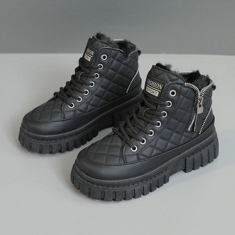 Warm bread large cotton shoes winter women s shoes piled heightening thick-soled snow boots women 40 чорний
Warm bread large cotton shoes winter women s shoes piled heightening thick-soled snow boots women 40 чорний