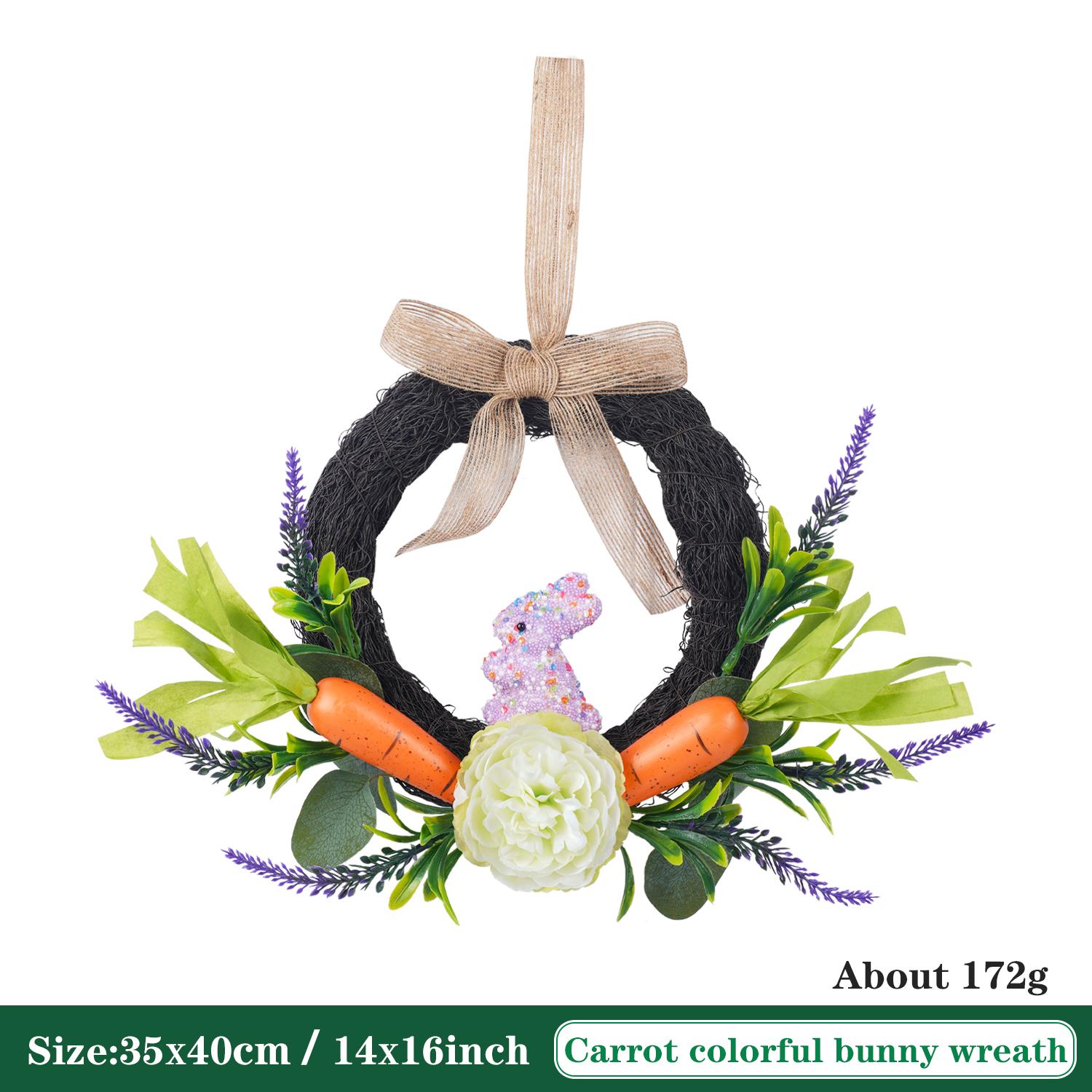 2026 Spring Easter Lavender Bunny Carrot Artificial Flower Wreath Festive Home Garden Door Wall Hanging Decor 1pc
2026 Spring Easter Lavender Bunny Carrot Artificial Flower Wreath Festive Home Garden Door Wall Hanging Decor 1pc
