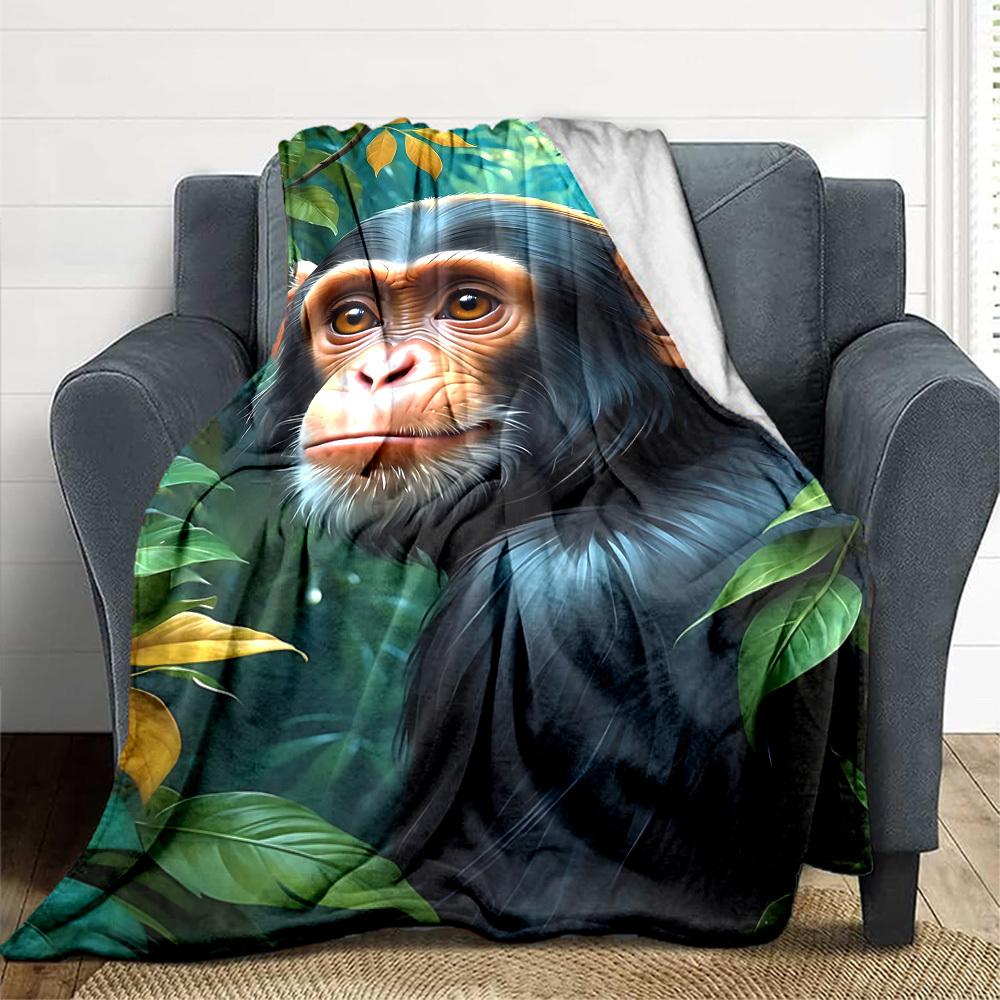 1pc Chimpanzee, Jungle Blanket Lightweight Flannel Blanket Throw Blanket For Sofa, Bed, Travel, Camping, Livingroom, Office yy251015147 75x90cm
1pc Chimpanzee, Jungle Blanket Lightweight Flannel Blanket Throw Blanket For Sofa, Bed, Travel, Camping, Livingroom, Office yy251015147 75x90cm