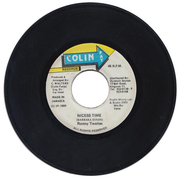 7inch Record RONNIE THWAITES Nicess Time NONE Colin Fat Recor 1996 Jamaica Reggae Ska Dub Used
7inch Record RONNIE THWAITES Nicess Time NONE Colin Fat Recor 1996 Jamaica Reggae Ska Dub Used