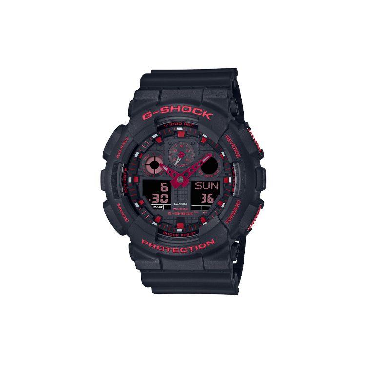 Casio G-Shock 40th Anniversary Limited Edition Red Flame Series Chronograph Sports Waterproof Quartz Movement Resin Strap Men watches GA-100BNR-1A Black Strap
Casio G-Shock 40th Anniversary Limited Edition Red Flame Series Chronograph Sports Waterproof Quartz Movement Resin Strap Men watches GA-100BNR-1A Black Strap