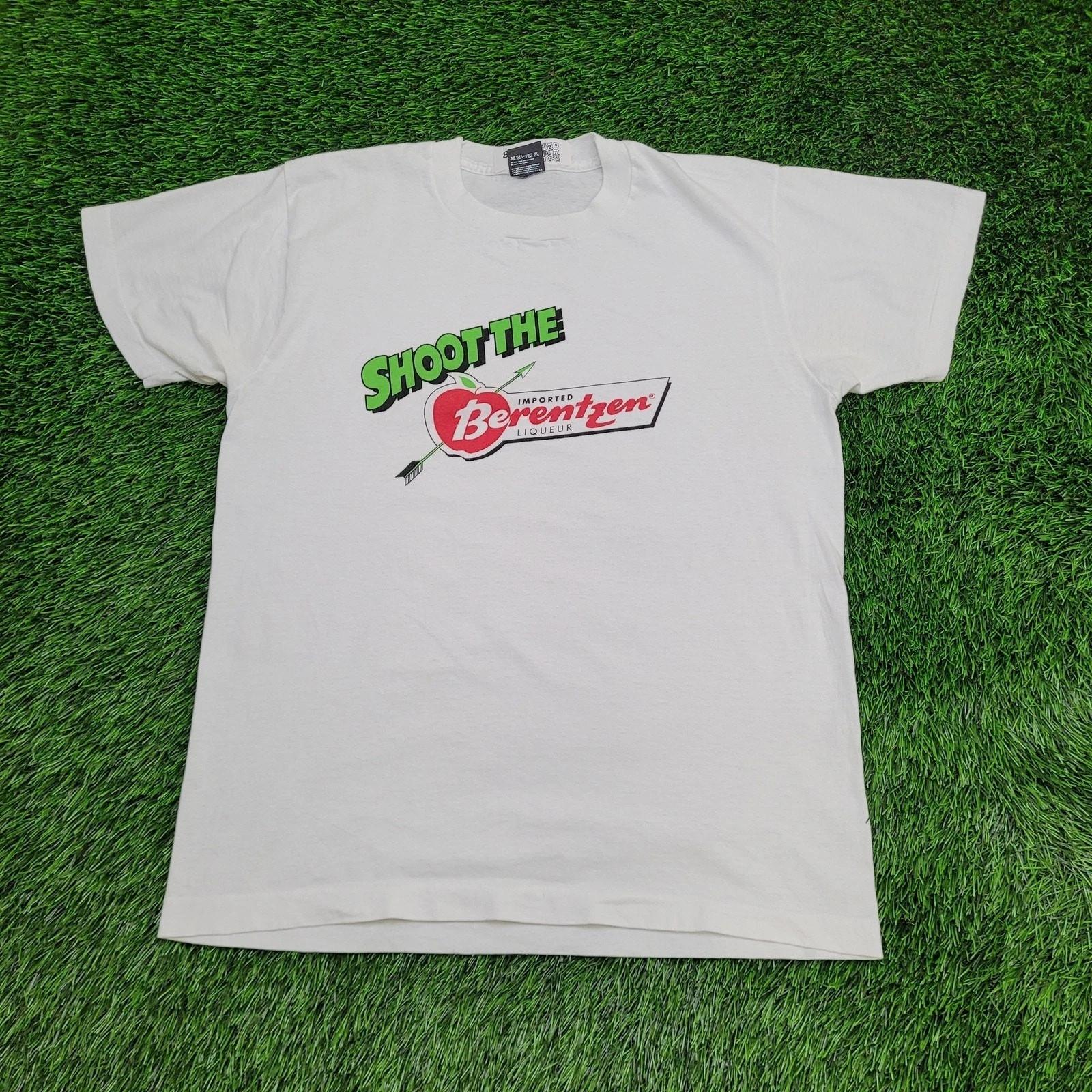 Vintage Shoot The Berentzen Apple Liqueur Shirt M/L 21x27 USA Made XL
Vintage Shoot The Berentzen Apple Liqueur Shirt M/L 21x27 USA Made XL