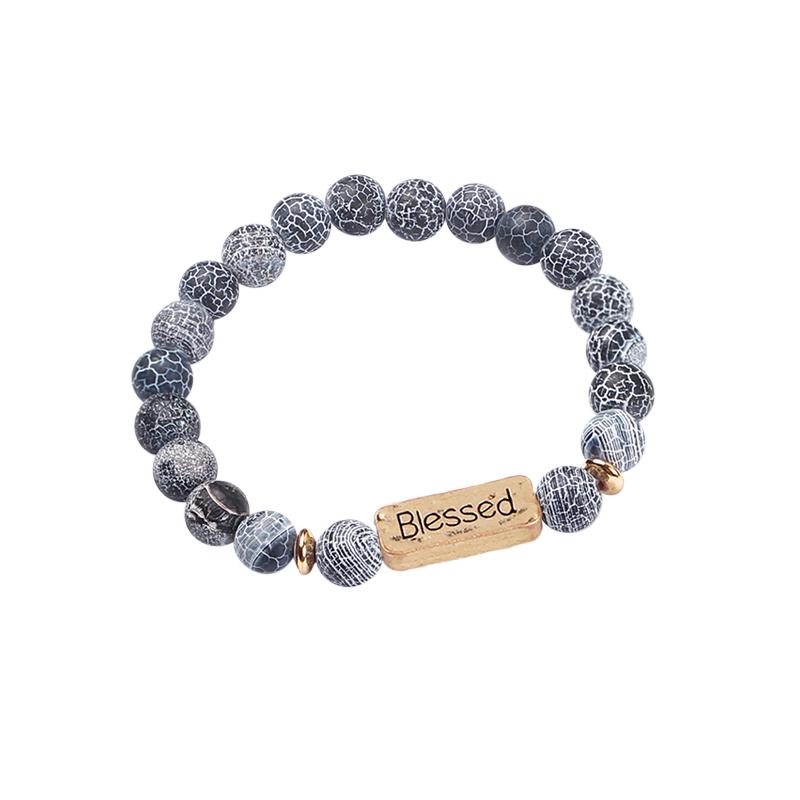 3 Colors Nices Word Blessed Natural Stone Bracelet Letter Stretch Bangle Beads Chain For Friends Birthday Holiday Gifts Summer
3 Colors Nices Word Blessed Natural Stone Bracelet Letter Stretch Bangle Beads Chain For Friends Birthday Holiday Gifts Summer