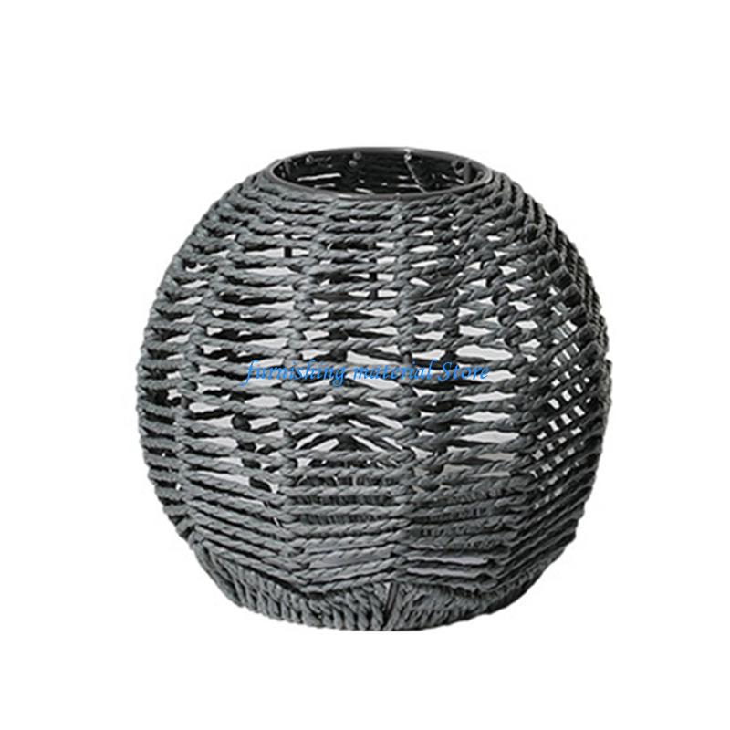 Y5GD Handmade Lamp Shade Rope Woven Pendant Lampshade Natural Hanging Light Cover
Y5GD Handmade Lamp Shade Rope Woven Pendant Lampshade Natural Hanging Light Cover