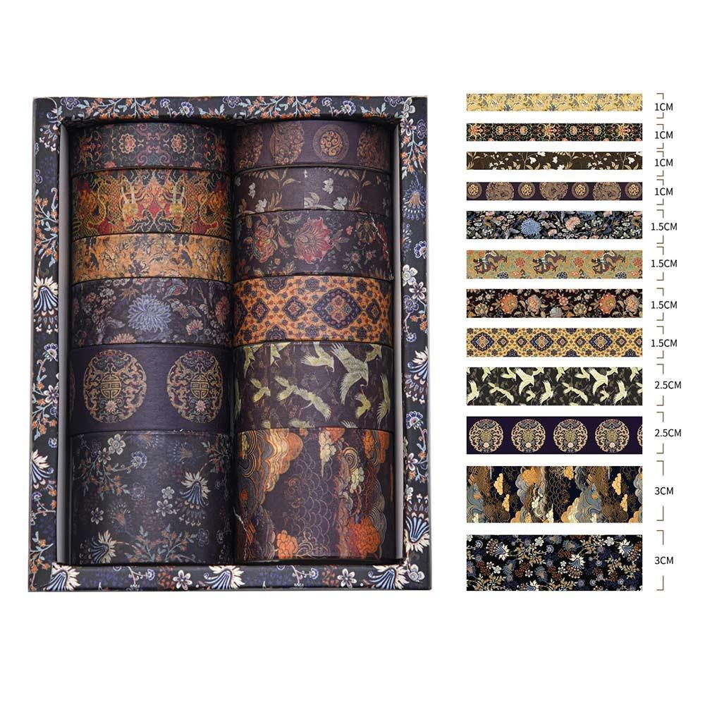 12Rolls Exquisite Design Washi Tape Set DIY Vintage Style Wrapping Washi Tape Scrapbooking Decorative Pattern Vintage Washi Tape
12Rolls Exquisite Design Washi Tape Set DIY Vintage Style Wrapping Washi Tape Scrapbooking Decorative Pattern Vintage Washi Tape
