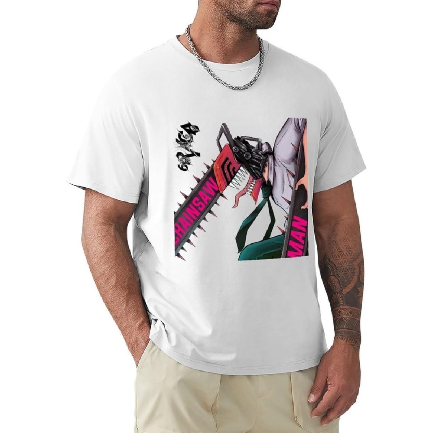 Jyuha Men s T-Shirts Chainsaw Man Cotton T Shirt Short Sleeve Top Tee(10) XXXXXL білий
Jyuha Men s T-Shirts Chainsaw Man Cotton T Shirt Short Sleeve Top Tee(10) XXXXXL білий