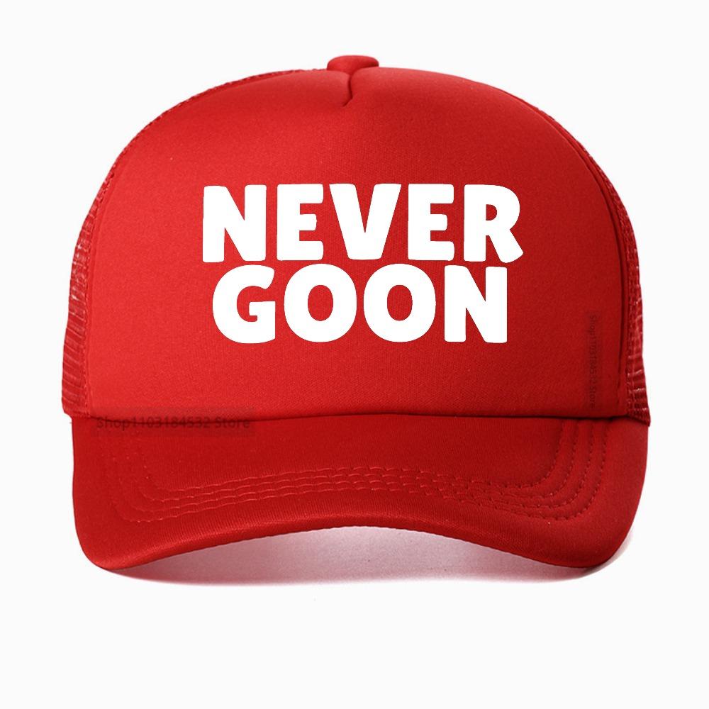 Never Goon baseball cap Unisex Women mesh trucker hat fashon casual outdoor Breathable sun hat summer adjustable snapback hats Adjustable
Never Goon baseball cap Unisex Women mesh trucker hat fashon casual outdoor Breathable sun hat summer adjustable snapback hats Adjustable
