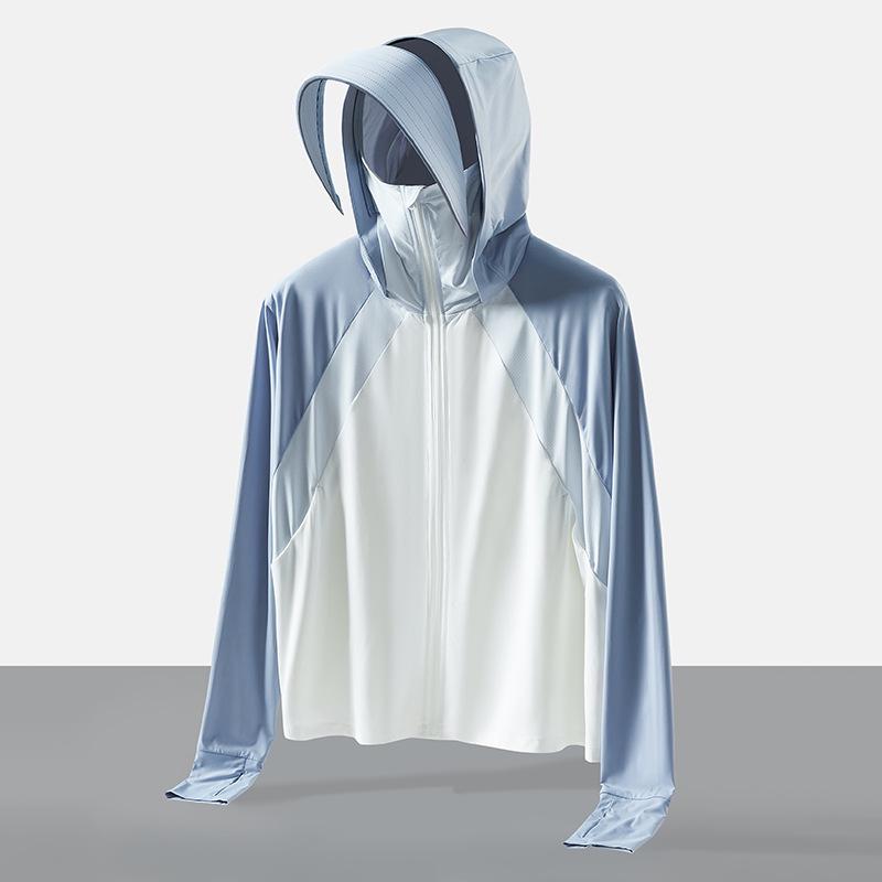 Женская накидка-шаль с защитой от солнца UPF50+ - Анти-УФ куртка из облачной пряжи с ледяным эффектом L