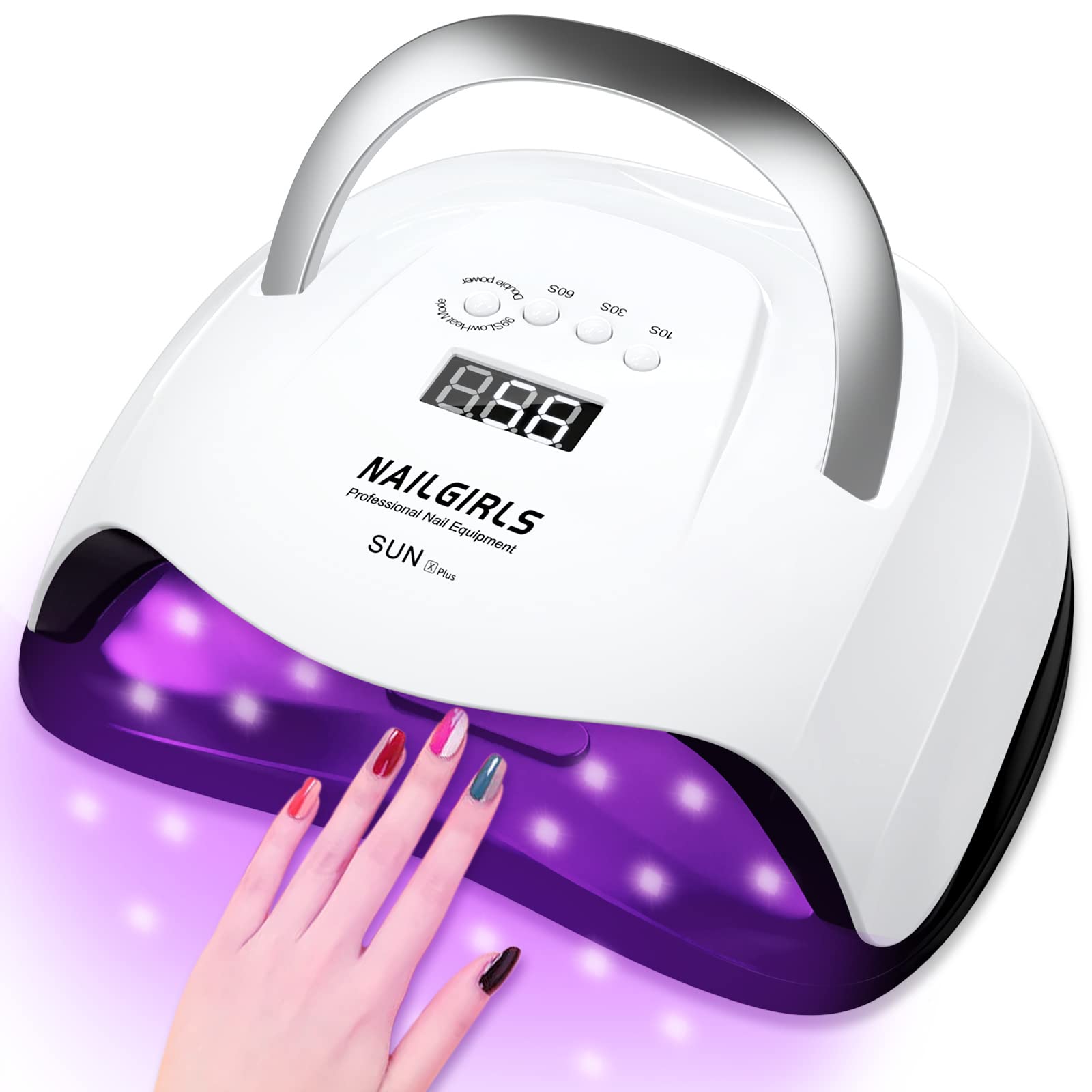 Светодиодная УФ-лампа для ногтей NAILGIRLS 168 Вт, 42 светодиода, для гелевых ногтей, УФ-лампа для полимеризации смол, лампа высокой мощности, быстрая полимеризация для профессионального использования, 4 настройки таймера белый
Светодиодная УФ-лампа для ногтей NAILGIRLS 168 Вт, 42 светодиода, для гелевых ногтей, УФ-лампа для полимеризации смол, лампа высокой мощности, быстрая полимеризация для профессионального использования, 4 настройки таймера белый