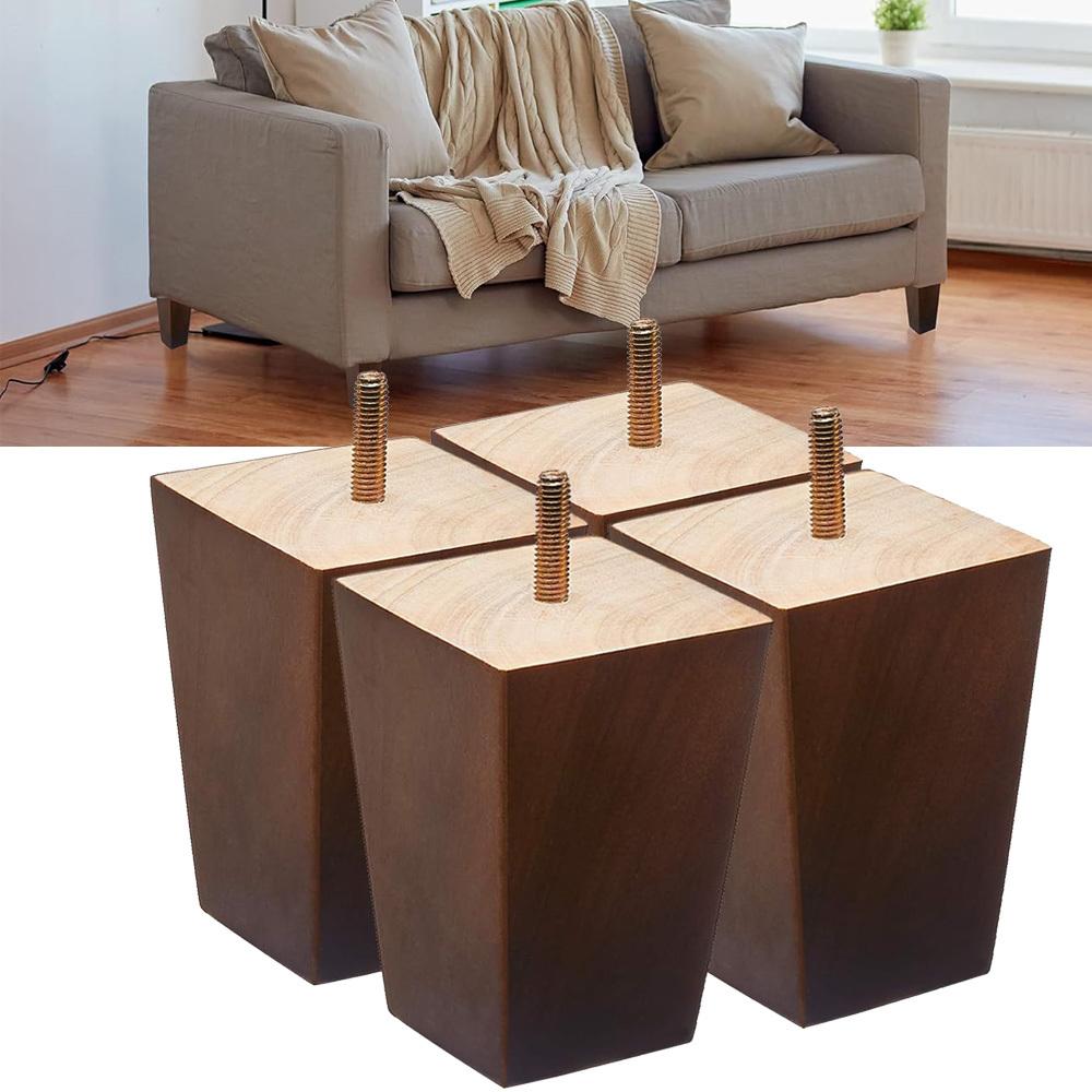 Mid-Century Modern Wood Furniture Legs, - Square Brown Couch Legs Replacement Legs for Sofa, Armchair, Table
Mid-Century Modern Wood Furniture Legs, - Square Brown Couch Legs Replacement Legs for Sofa, Armchair, Table
