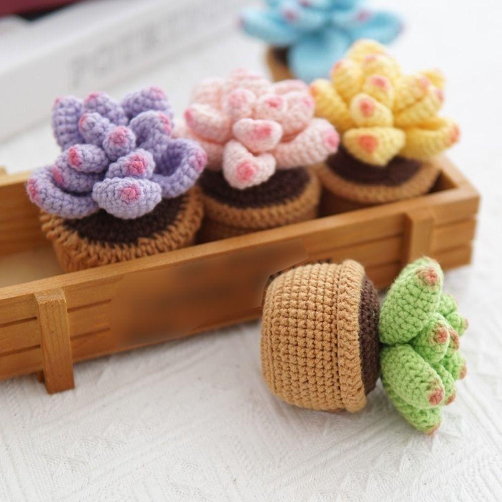 Handmade Woven Artificial Succulent Bonsai Plants Flowers Potted Gifts Office Party Decoration
Handmade Woven Artificial Succulent Bonsai Plants Flowers Potted Gifts Office Party Decoration