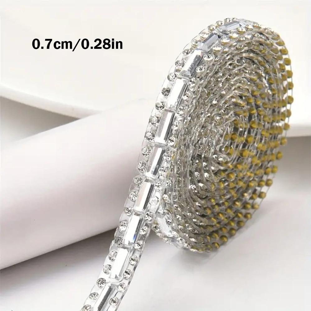 DIY Self Adhesive Rhinestone Strips Sewing Accessories Resin Diamond Crystal Rhinestone Roll Glitter Iron-on
DIY Self Adhesive Rhinestone Strips Sewing Accessories Resin Diamond Crystal Rhinestone Roll Glitter Iron-on