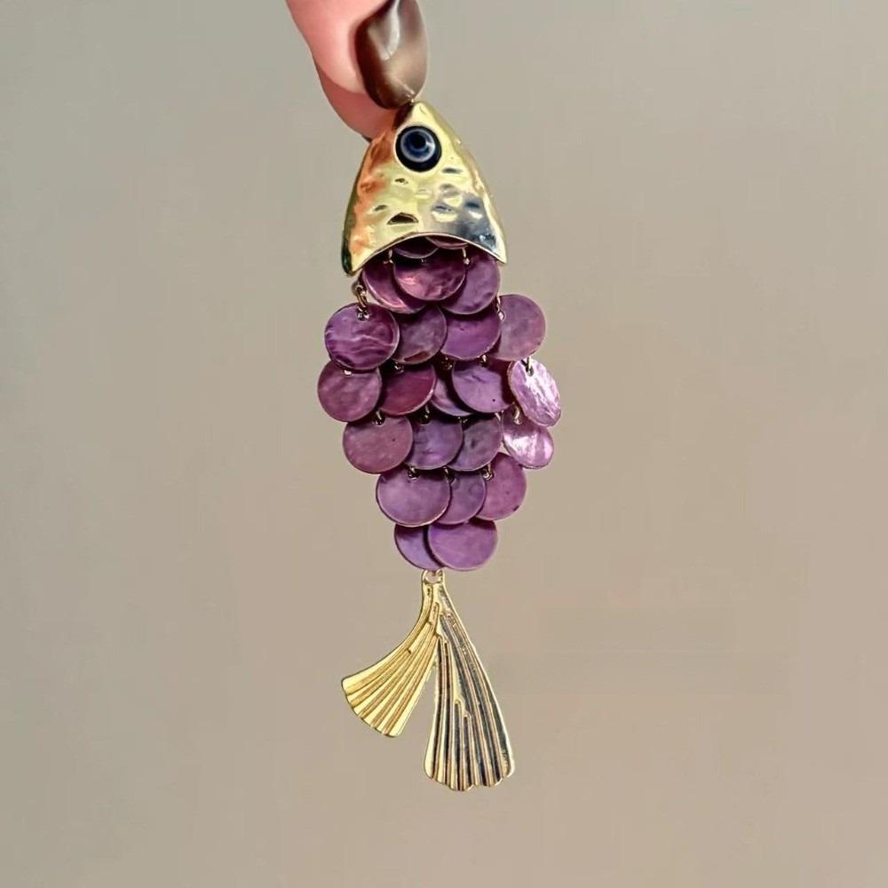 Traditional Fish-shaped Hair Clip Faux Seashell Tassels Elegant Side Hairpin Vintage Carp Year After Year Bangs Clip фіолетовий
Traditional Fish-shaped Hair Clip Faux Seashell Tassels Elegant Side Hairpin Vintage Carp Year After Year Bangs Clip фіолетовий
