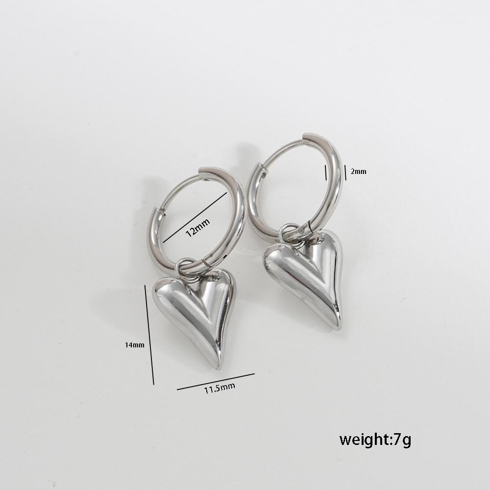 Fashion Trend Heart Hoop Earrings Stainless Steel Woman Accesories 2025 New Statement Love Metal Dangle Earrings Wedding Zircon
Fashion Trend Heart Hoop Earrings Stainless Steel Woman Accesories 2025 New Statement Love Metal Dangle Earrings Wedding Zircon