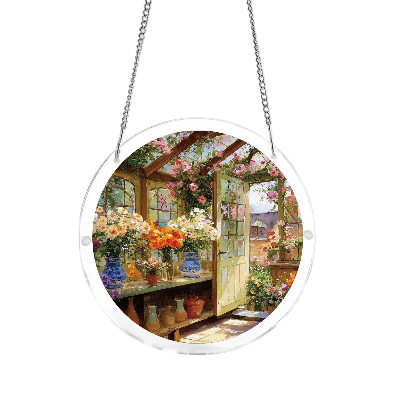 2D Flat Acrylic Puzzle Sun Catcher Hanging Ornament Floral Design Decorative Window Hanging Art Piece for Indoor Outdoor Display One Size
2D Flat Acrylic Puzzle Sun Catcher Hanging Ornament Floral Design Decorative Window Hanging Art Piece for Indoor Outdoor Display One Size