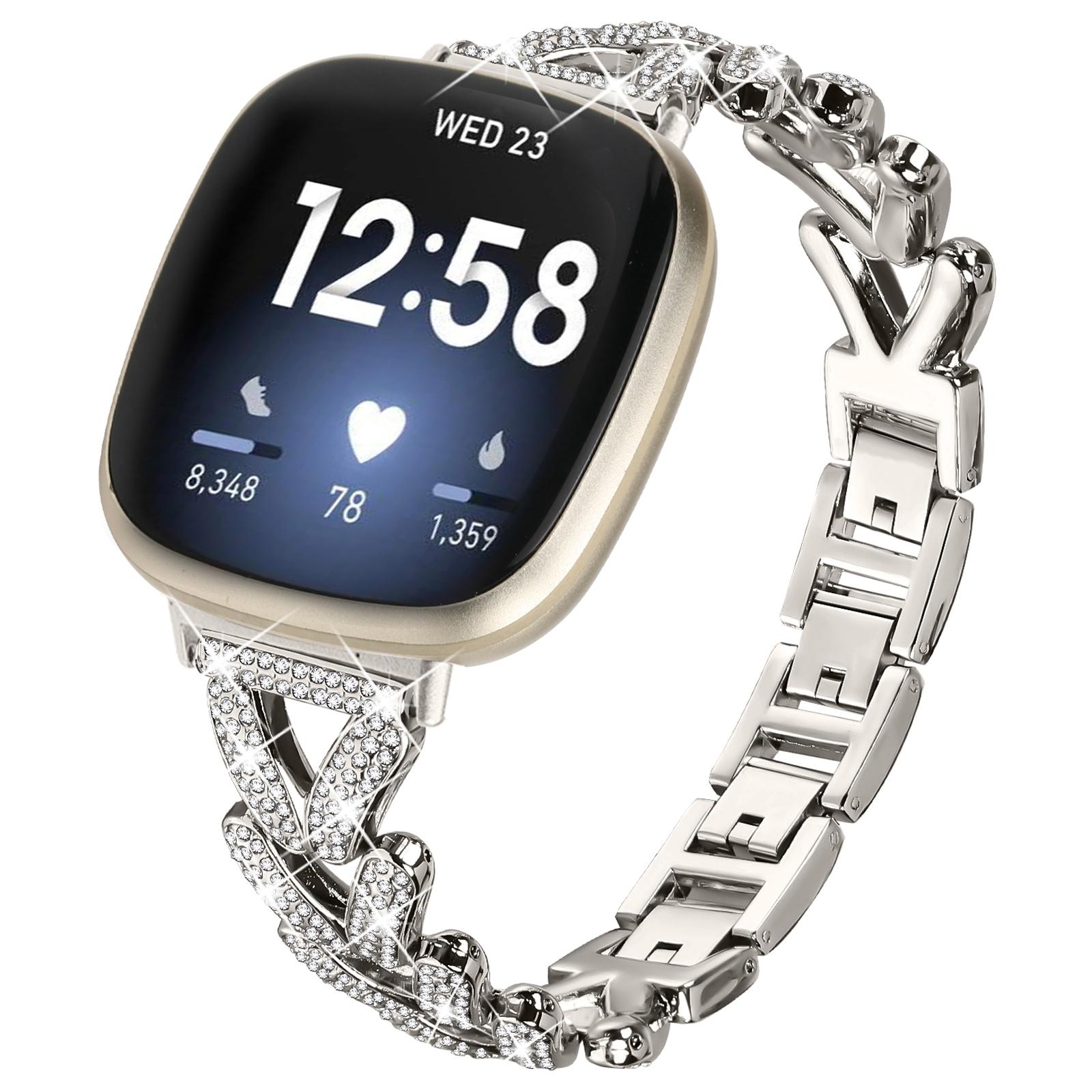 Zinc Alloy Twisted Watch Band Rhinestone Decor for Fitbit Versa 4/Fitbit Sense 2 Watch Strap Starlight
Zinc Alloy Twisted Watch Band Rhinestone Decor for Fitbit Versa 4/Fitbit Sense 2 Watch Strap Starlight