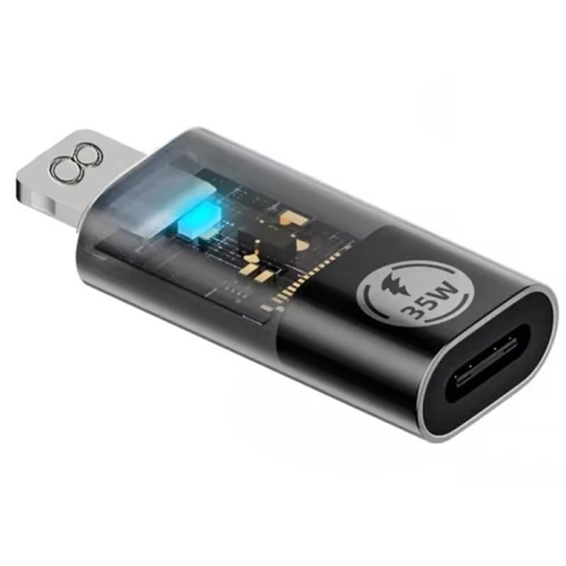 8 Pin Male to Type-C Female PD 35W Fast Charging Adapter Support Data Transmission As Shown A
8 Pin Male to Type-C Female PD 35W Fast Charging Adapter Support Data Transmission As Shown A