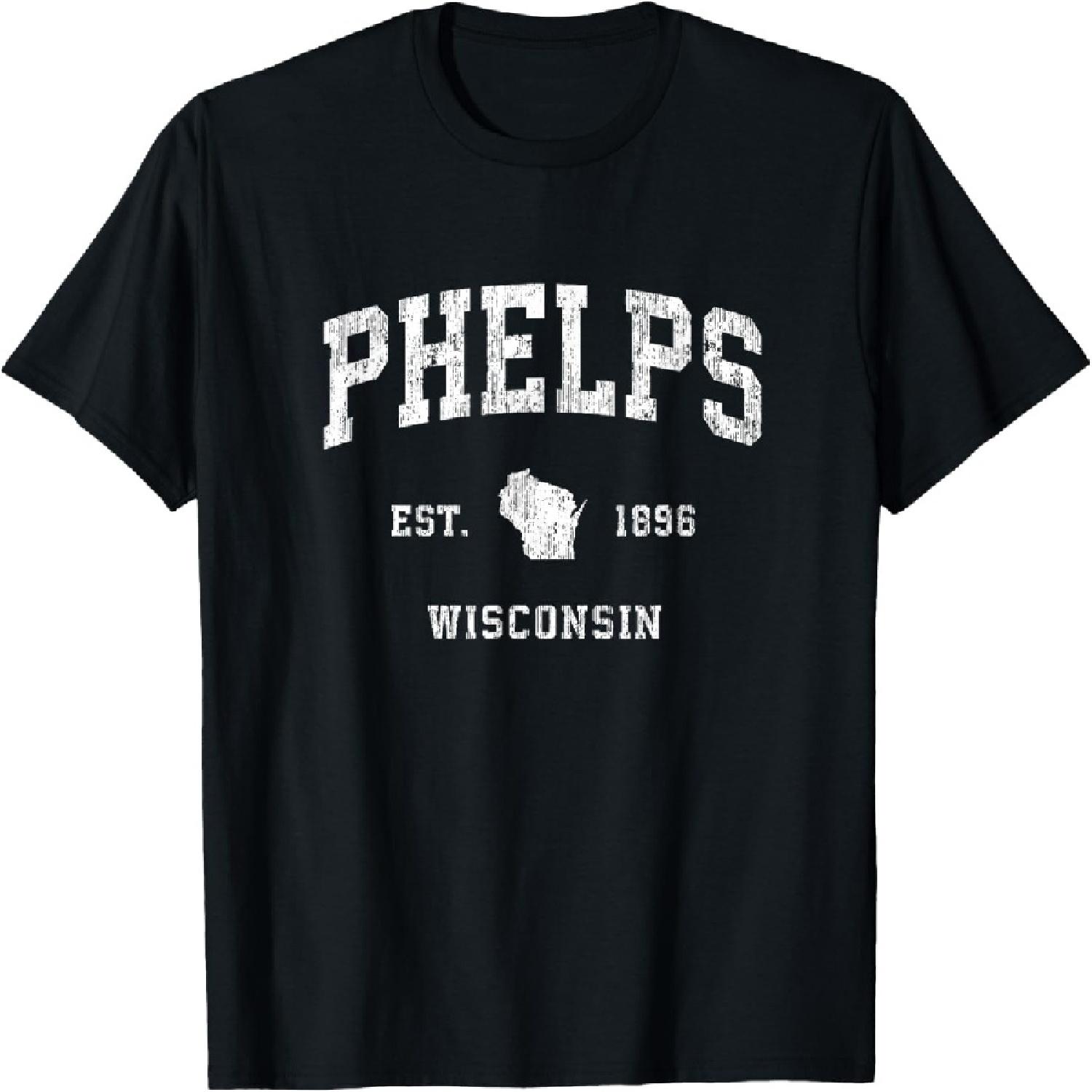 Phelps Wisconsin WI Vintage Athletic Sports Design T-Shirt XXXXXL різнокольоровий
Phelps Wisconsin WI Vintage Athletic Sports Design T-Shirt XXXXXL різнокольоровий