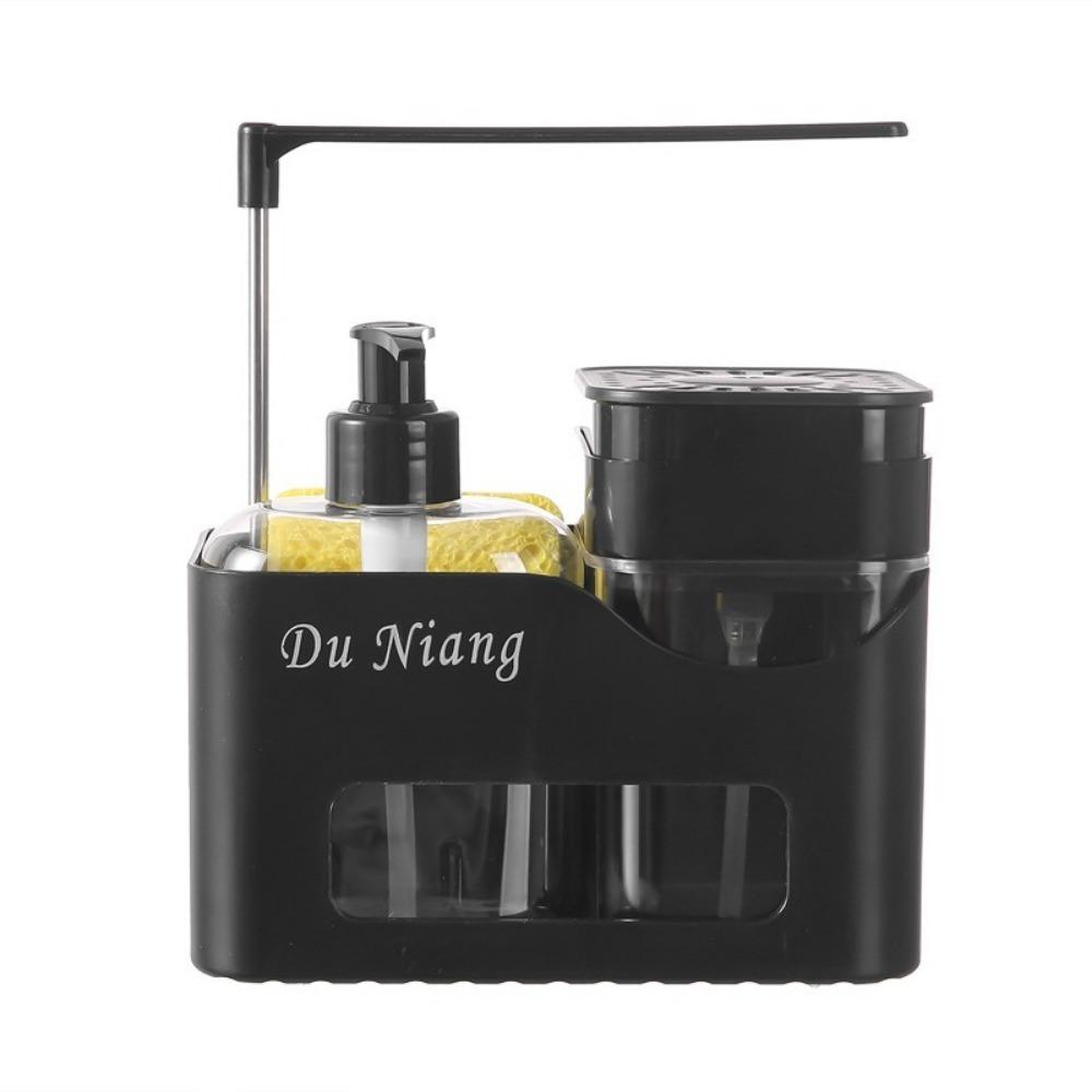 4-in-1 Hand and Dish Soap Dispenser Set Refillable Plastic Double Soap Dispenser Rag Holder with Sponge Holder Shampoo Bottle чорний
4-in-1 Hand and Dish Soap Dispenser Set Refillable Plastic Double Soap Dispenser Rag Holder with Sponge Holder Shampoo Bottle чорний