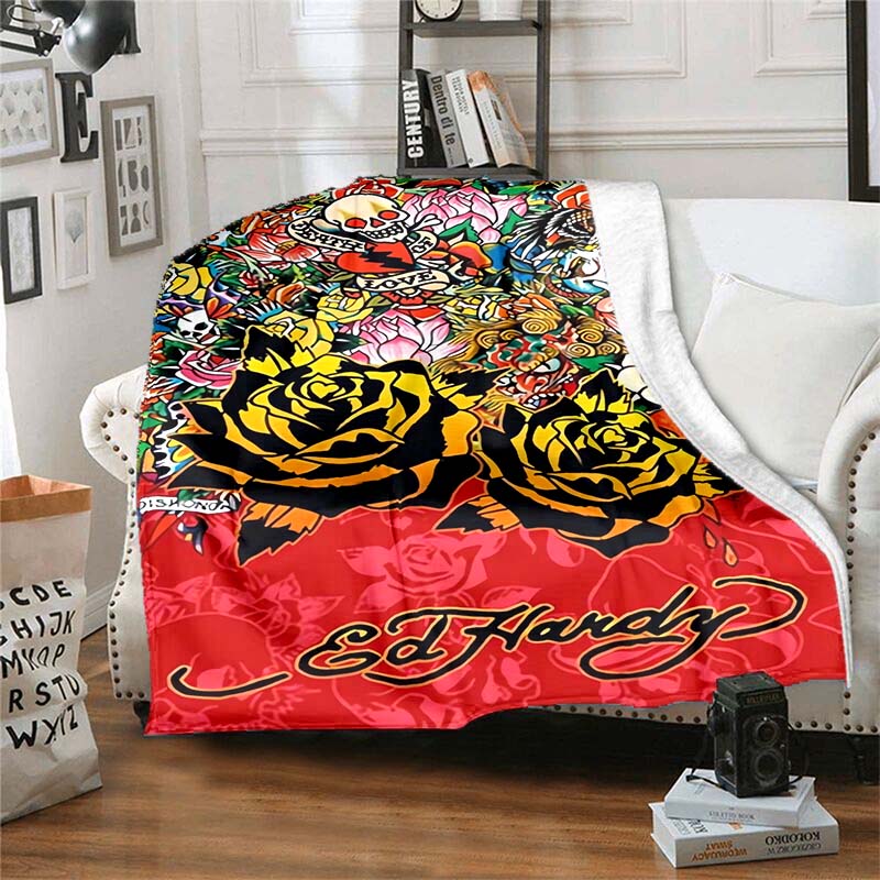 Red Rose E-Ed-Hardy Printed Flannel Blanket, Warm Bed Sheet, Picnic Blanket, Bedspread, Birthday Gift. 75x90cm
Red Rose E-Ed-Hardy Printed Flannel Blanket, Warm Bed Sheet, Picnic Blanket, Bedspread, Birthday Gift. 75x90cm