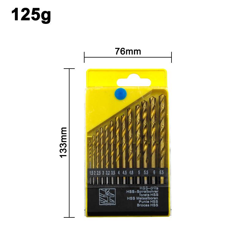 Набор из 13 спиральных бит с прямым хвостовиком, титановое покрытие, 1,5–6,5 мм, пластиковая коробка, набор принадлежностей для электроинструмента
Набор из 13 спиральных бит с прямым хвостовиком, титановое покрытие, 1,5–6,5 мм, пластиковая коробка, набор принадлежностей для электроинструмента