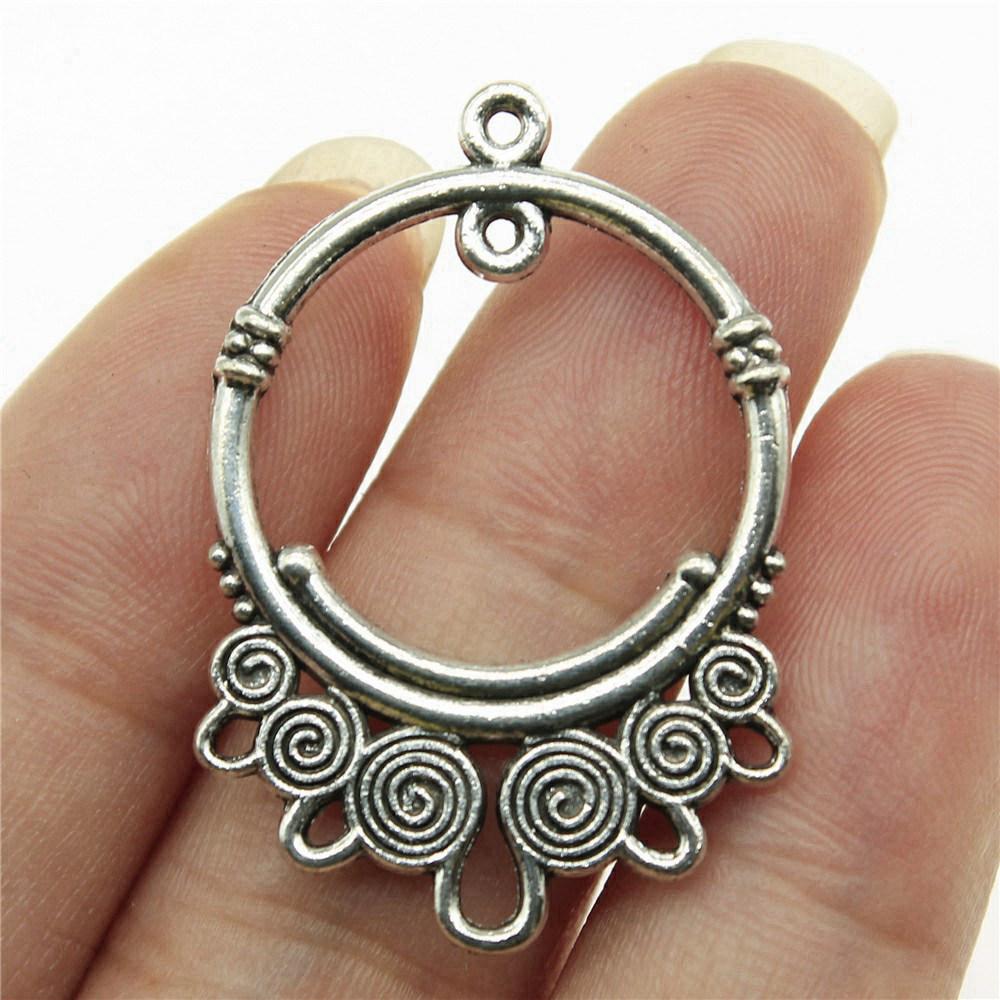 Dreamcatcher Connectors Pendants Antique Bronze Zinc Alloy Jewelry Making Accessory Assembly Style Earring Findings A53-4pcs-34x23mm
Dreamcatcher Connectors Pendants Antique Bronze Zinc Alloy Jewelry Making Accessory Assembly Style Earring Findings A53-4pcs-34x23mm