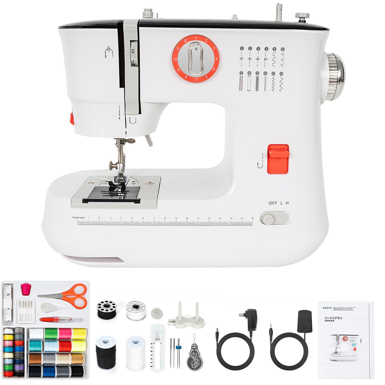 BQKOZFIN Sewing Small Electric Sewing For Sewing Machine with 42PCS Sewing Reverse Home Japanese Instruction Manual Included Machine, Machine,
BQKOZFIN Sewing Small Electric Sewing For Sewing Machine with 42PCS Sewing Reverse Home Japanese Instruction Manual Included Machine, Machine,