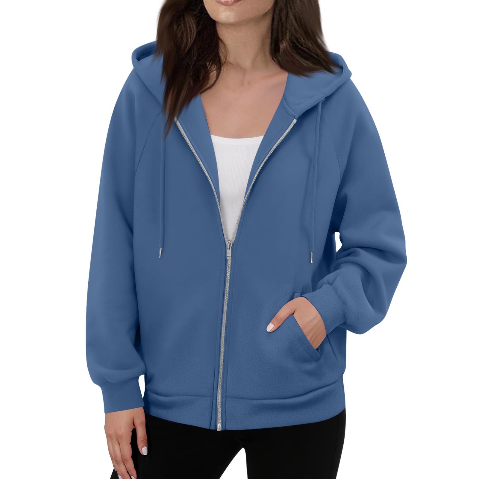 Женская однотонная повседневная модная толстовка с длинным рукавом на молнии и капюшоном XL
Женская однотонная повседневная модная толстовка с длинным рукавом на молнии и капюшоном XL