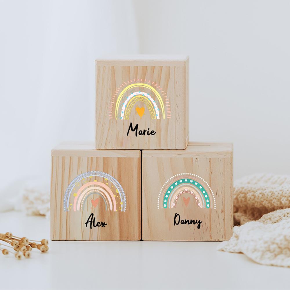 Personalized Rainbow Money Box Baby Birth Gift Children Wooden Money Box with Name Customized Piggy Bank Baptism Gift
Personalized Rainbow Money Box Baby Birth Gift Children Wooden Money Box with Name Customized Piggy Bank Baptism Gift
