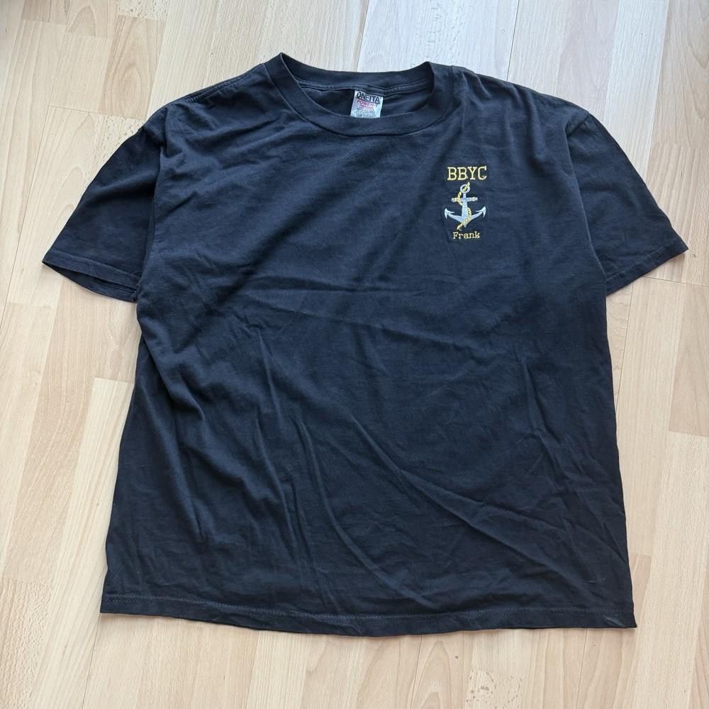 Vintage 90s American Sailing Club Embroidered Anchor Black Single Stitch TShirt Unisex T-Shirt XL
Vintage 90s American Sailing Club Embroidered Anchor Black Single Stitch TShirt Unisex T-Shirt XL