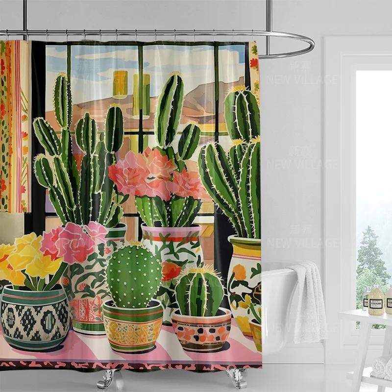 Bohemian Style Plant Bathroom Curtains Floral Pattern Printed Shower Curtains, 180X200Cm Waterproof Fabric Shower Curtains W60H190(CM)-1 Pcs
Bohemian Style Plant Bathroom Curtains Floral Pattern Printed Shower Curtains, 180X200Cm Waterproof Fabric Shower Curtains W60H190(CM)-1 Pcs