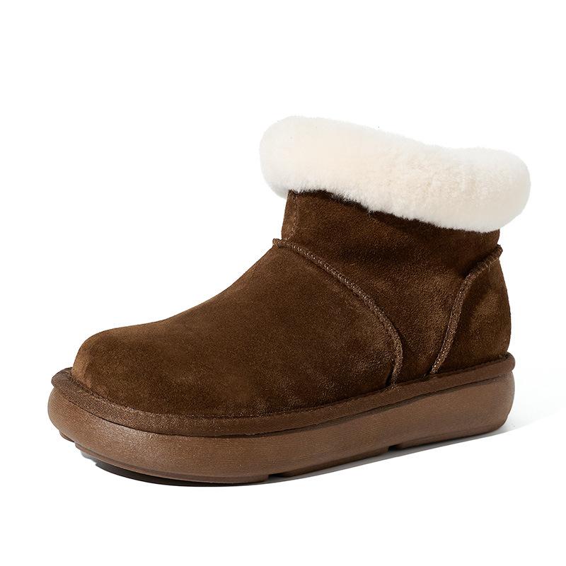 Women s Large Size Cowhide Genuine Leather Soft Sole Winter Warm Fur Snow Boots Padded Lined Ankle Boots Non-Slip Hiking Casual Sports Cotton Boots 36
Women s Large Size Cowhide Genuine Leather Soft Sole Winter Warm Fur Snow Boots Padded Lined Ankle Boots Non-Slip Hiking Casual Sports Cotton Boots 36