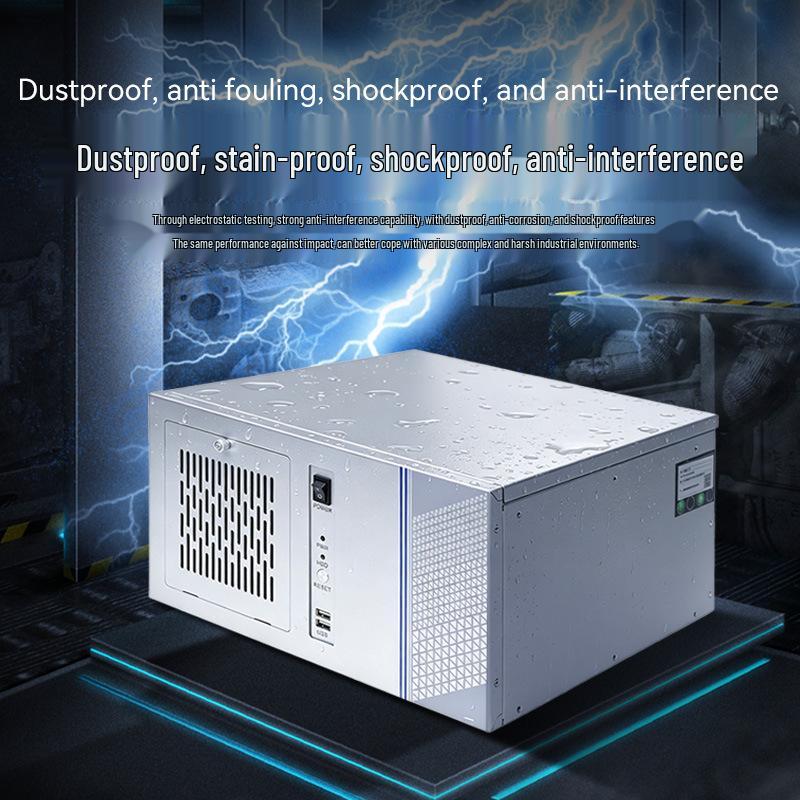 IPC-620 6th Gen Core Wall-Mounted Industrial Control Computer with Multi-Serial Port, 4U Host. As shown
IPC-620 6th Gen Core Wall-Mounted Industrial Control Computer with Multi-Serial Port, 4U Host. As shown