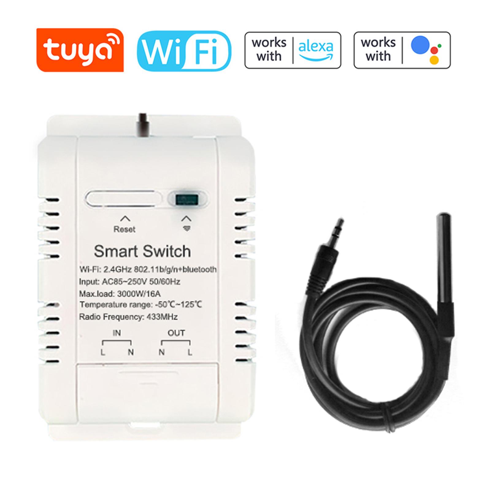 Програма для мобільного телефону Tuya WiFi Intelligent Energy Circuit Breaker Switch з температурою в реальному часі 16A switch with 1m temperature line різнокольоровий
Програма для мобільного телефону Tuya WiFi Intelligent Energy Circuit Breaker Switch з температурою в реальному часі 16A switch with 1m temperature line різнокольоровий