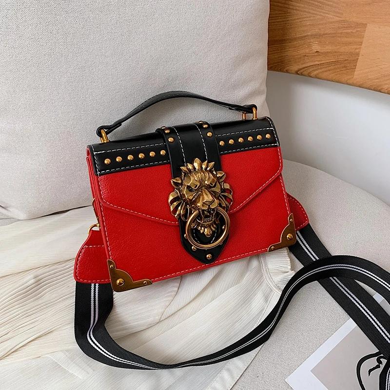 Female Fashion Handbags Popular Girls Crossbody Bags Totes Woman Metal Lion Head Brand Shoulder Purse Mini Square Messenger Bag
Female Fashion Handbags Popular Girls Crossbody Bags Totes Woman Metal Lion Head Brand Shoulder Purse Mini Square Messenger Bag