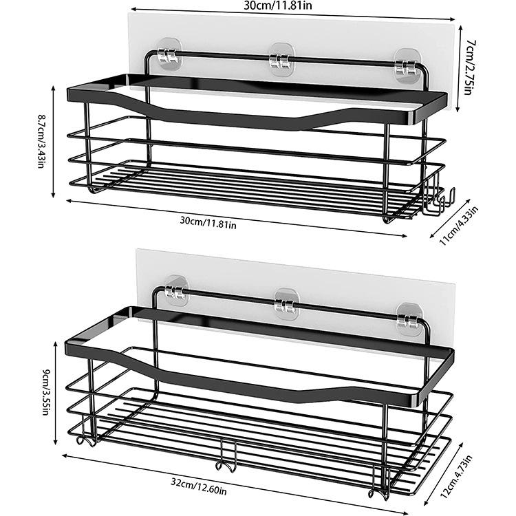 Stainless Steel Wall-mounted Bathroom Storage Rack - Punch-free Installation
Stainless Steel Wall-mounted Bathroom Storage Rack - Punch-free Installation
