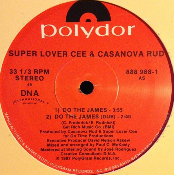 12inch Record SUPER LOVER CEE & CASANOVA RUD - Do The James... 8889881 POLYDOR 1987 US Rap & Hip-Hop/R&B Used
12inch Record SUPER LOVER CEE & CASANOVA RUD - Do The James... 8889881 POLYDOR 1987 US Rap & Hip-Hop/R&B Used