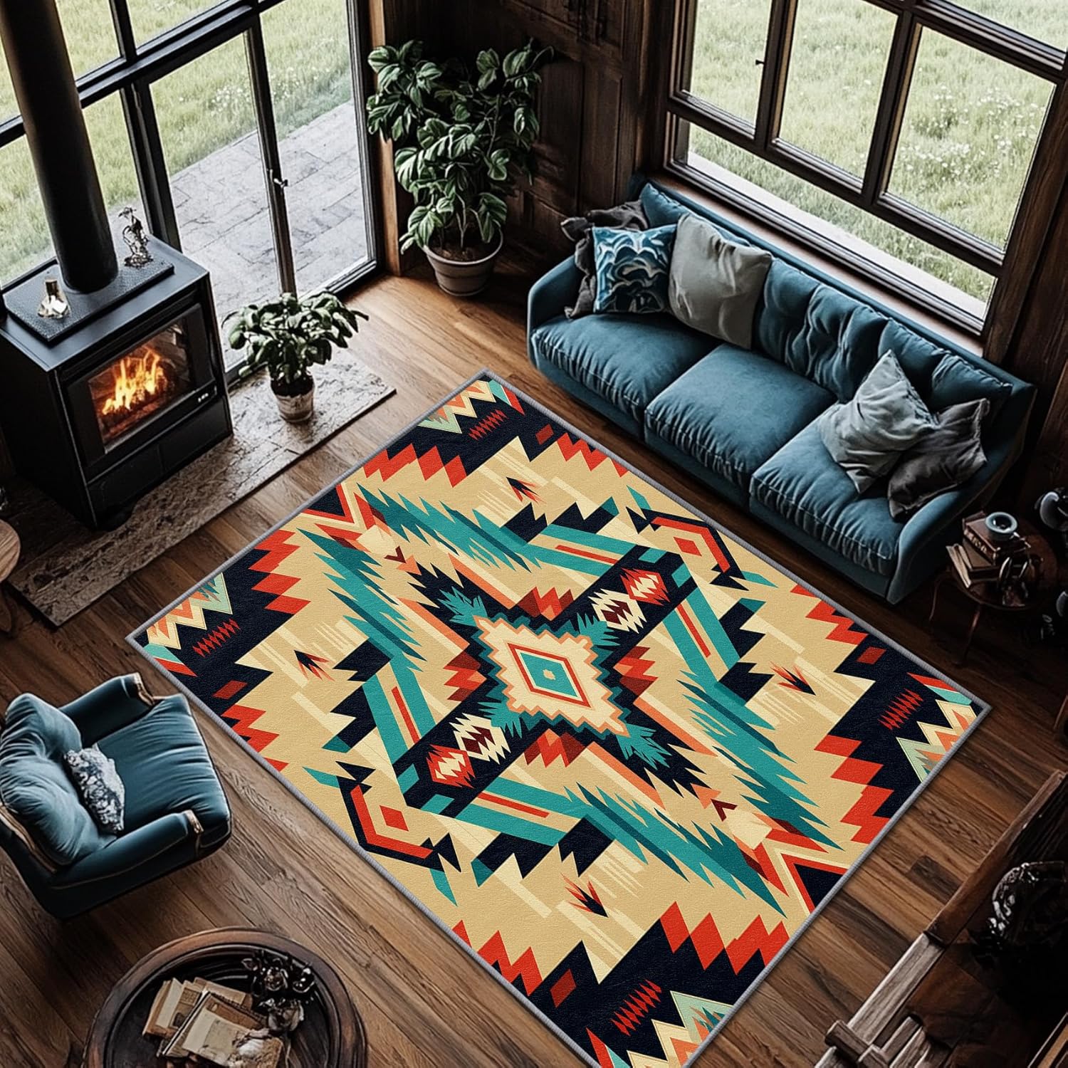 Ковер в богемном стиле с геометрическими тотемами, красочные ковры, ковровое покрытие во всю площадь в гостиных и спальнях, ковер с ромбовидной сеткой в стиле ретро 40x60cm
Ковер в богемном стиле с геометрическими тотемами, красочные ковры, ковровое покрытие во всю площадь в гостиных и спальнях, ковер с ромбовидной сеткой в стиле ретро 40x60cm