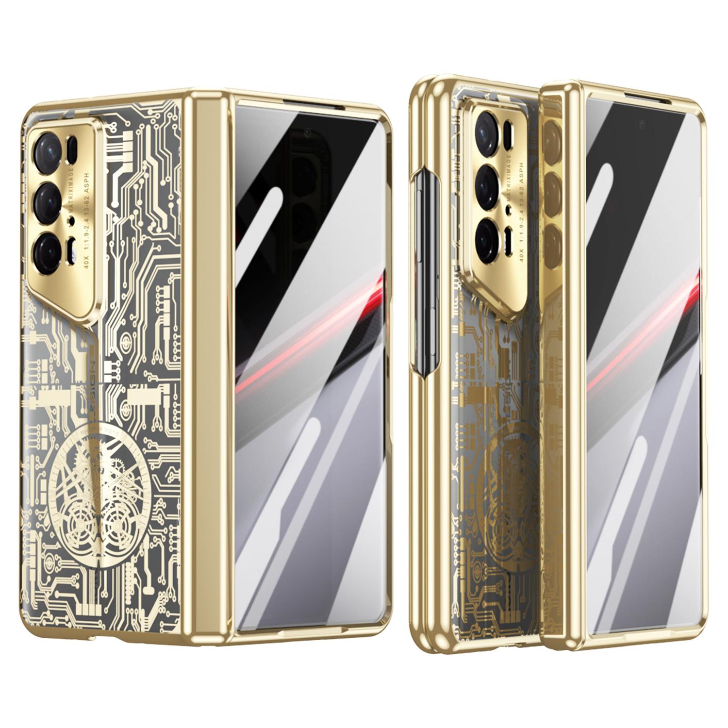 Mechanical Legend Series For Honor Magic V2 RSR Porsche Design Phone Case Electroplated PC Cover with Screen Film Gold
Mechanical Legend Series For Honor Magic V2 RSR Porsche Design Phone Case Electroplated PC Cover with Screen Film Gold