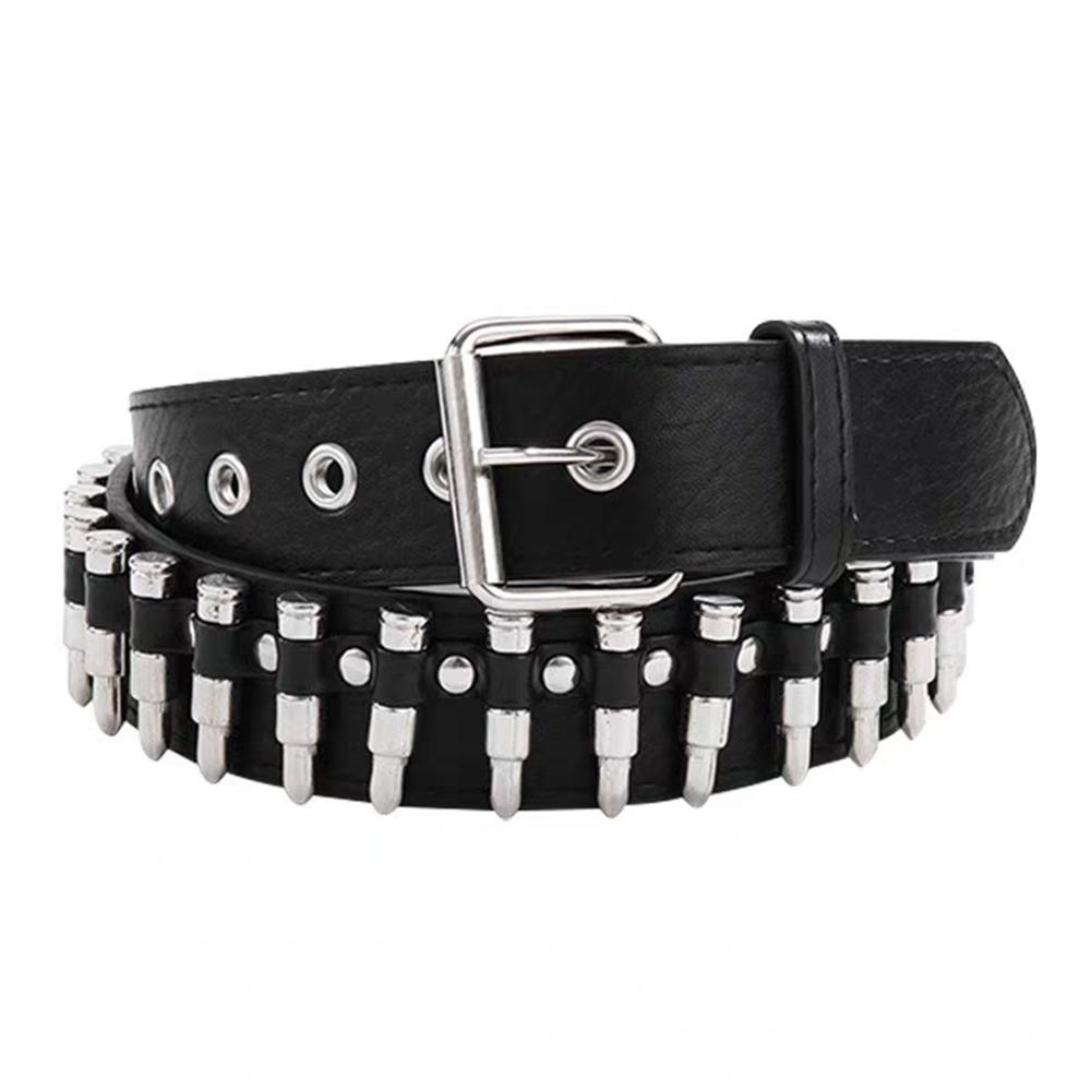 Fashion Bullet Accessories Belt Rivet Hollow Bullet Decoration Belt Leather Studded Goth Rock Punk Jeans Belt Designer Belts
Fashion Bullet Accessories Belt Rivet Hollow Bullet Decoration Belt Leather Studded Goth Rock Punk Jeans Belt Designer Belts