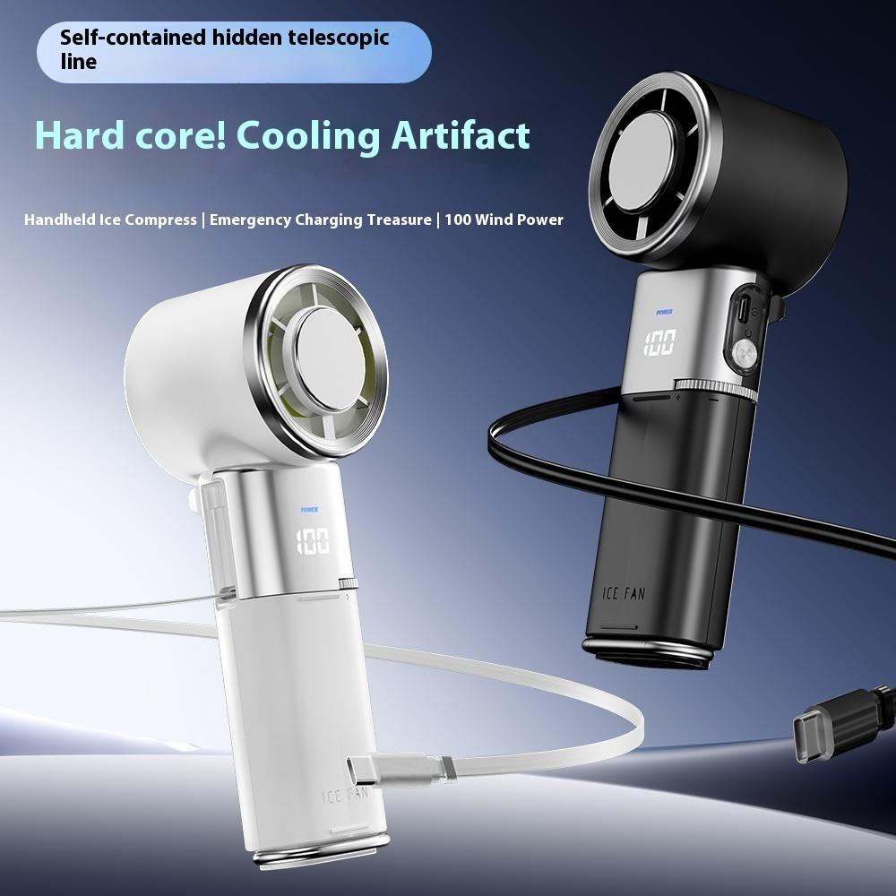 MF119 Handheld Fan with Retractable Cable Adjustable 100 Speeds USB Rechargeable Portable Cooling Fan White
MF119 Handheld Fan with Retractable Cable Adjustable 100 Speeds USB Rechargeable Portable Cooling Fan White