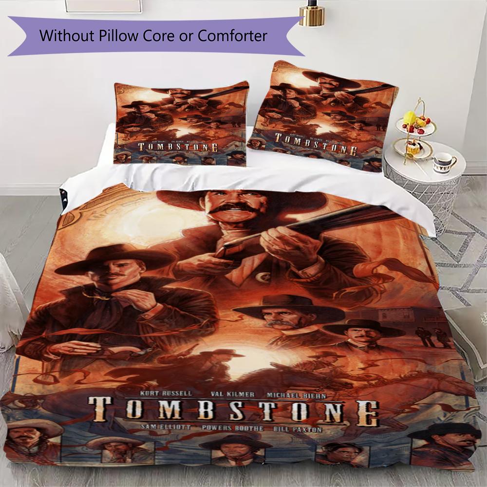 Tombstone Movie Pattern Bedding uilt Set uilt Cover Pillowcase Home Decoration Birthday Gift (1 * duvet cover + 2 * pillowcase without core)225 135x200cm
Tombstone Movie Pattern Bedding uilt Set uilt Cover Pillowcase Home Decoration Birthday Gift (1 * duvet cover + 2 * pillowcase without core)225 135x200cm
