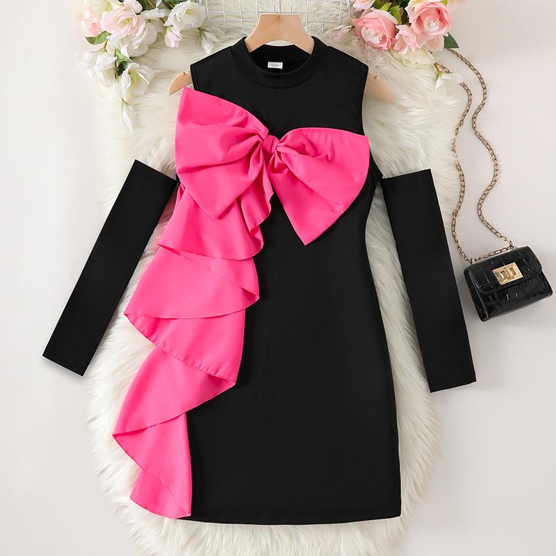 Girls Fashionable Dress 2025 Autumn Children s Sweet Color-blocking Bow Dress 130cm=8Y
Girls Fashionable Dress 2025 Autumn Children s Sweet Color-blocking Bow Dress 130cm=8Y