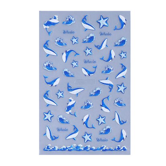 Yousheng Ocean Theme Nail Art Stickers Summer Blue Whale Jellyfish Coral Starfish Manicure Decoration Decals DIY Home Nail Salon Accessories 2
Yousheng Ocean Theme Nail Art Stickers Summer Blue Whale Jellyfish Coral Starfish Manicure Decoration Decals DIY Home Nail Salon Accessories 2