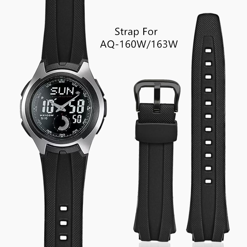 Сменный резиновый ремешок 17 мм для Casio AQ-160W/AQ-163W, мужской резиновый ремешок, водонепроницаемый браслет, аксессуары для часов чёрный
Сменный резиновый ремешок 17 мм для Casio AQ-160W/AQ-163W, мужской резиновый ремешок, водонепроницаемый браслет, аксессуары для часов чёрный