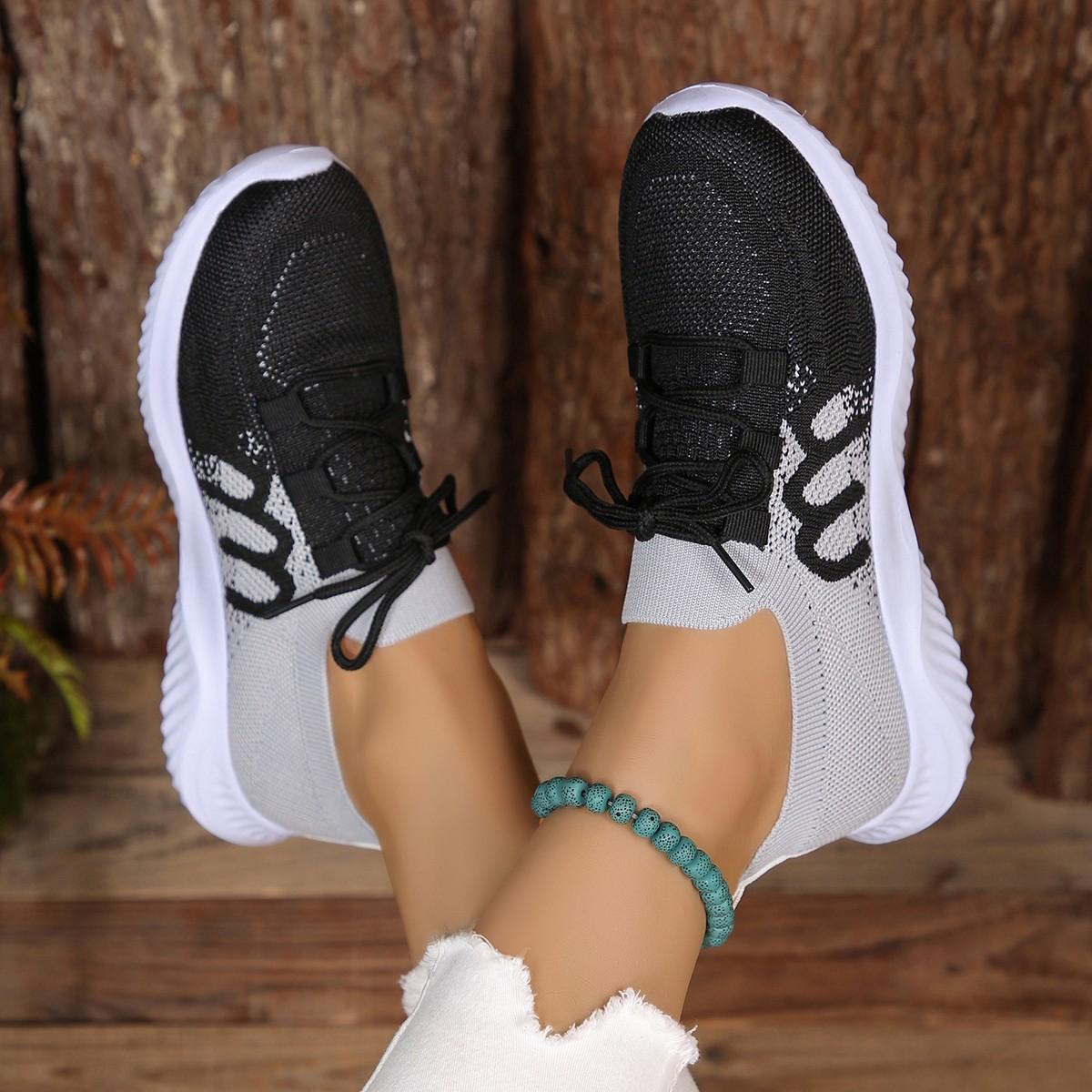 Модные дышащие кроссовки лето новые шерстяные спортивные туфли на шнуровке вязаные дышащие повседневные на толстой подошве парный стиль балетки большой размер 43 43