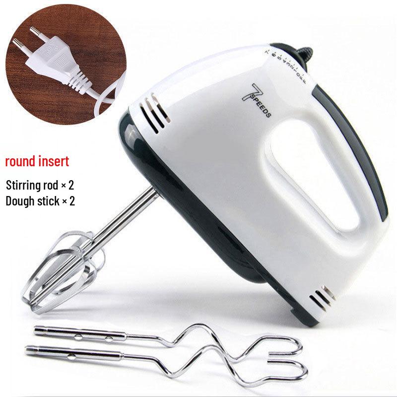 7-Speed Electric Handheld Egg Beater & Milk Frother for Baking White
7-Speed Electric Handheld Egg Beater & Milk Frother for Baking White