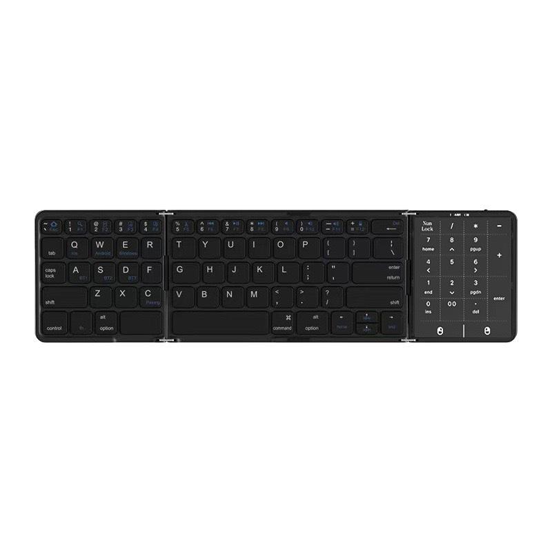 Foldable Bluetooth Keyboard with TYPE-C Charging, Large Touchpad & Multi-Device Switchability чорний
Foldable Bluetooth Keyboard with TYPE-C Charging, Large Touchpad & Multi-Device Switchability чорний